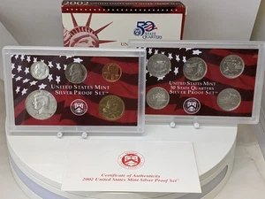2002-S US Mint SILVER Proof Set W/ Original Government Packaging - Picture 1 of 3