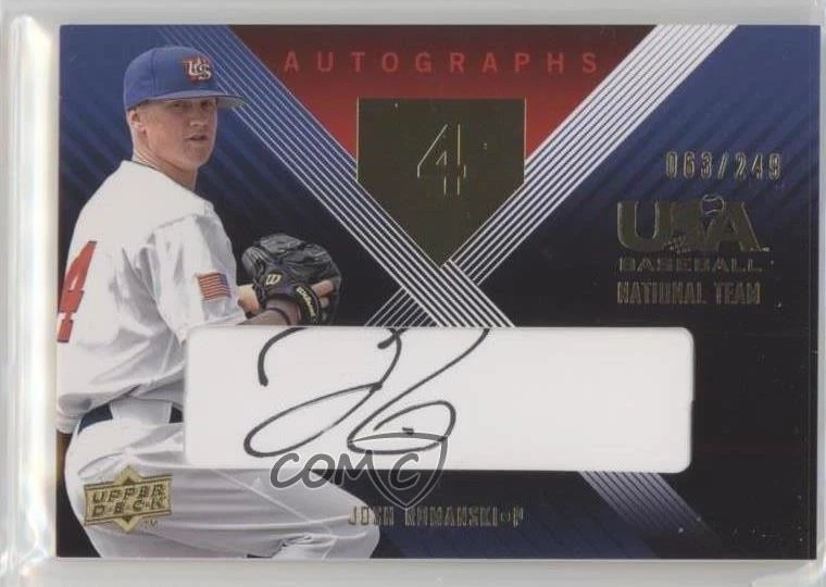 2008 USA Baseball National Teams Team Black Ink /249 Josh Romanski #JRE-19 Auto - Image 1 of 2