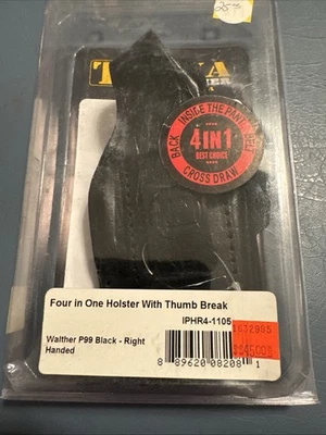 Tagua Walther P99  4in1 Holster WithThumb Break Leather 4 In 1 Carry IPHR4-1105 - Image 1 of 4