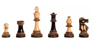Burnt Club Chess Set - Pieces Only - 3.75" King - Picture 1 of 1