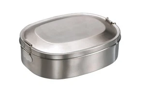 Mato 4175 Vesper Dose Break groß 0,75 l Edelstahl 14x18 Brot Lunch Box Bushcraft - Bild 1 von 1