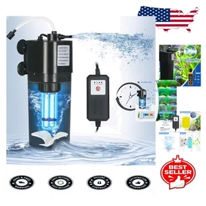 U-V Filter for 10-40 Gallons - Crystal Clear Water & Gentle Bubbles - Picture 1 of 11