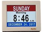 DayClox Memory Loss Digital Calendar 5-Cycle Clock with Red White & Blue or B...