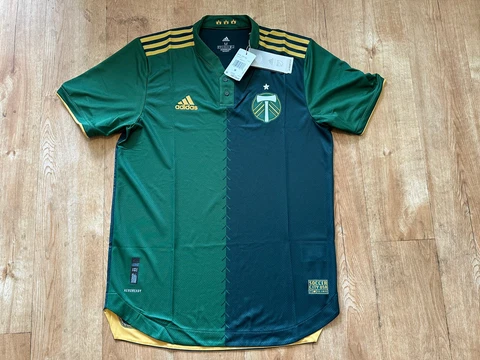 ADIDAS PORTLAND TIMBERS JERSEY $130 NWT GREEN Medium HOME MLS SOCCER DS GI6445 Cover