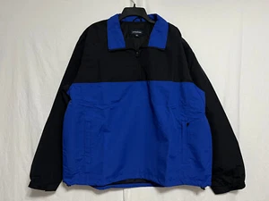 Chaqueta Lands' End 1/4-Cremallera Commodore Anorak Azul Cobalto y Negra Para Hombre XL Nueva Con Etiquetas - Imagen 1 de 22