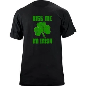 Vintage Kiss Me I'm Irish Shamrock T-Shirt - Bild 1 von 2