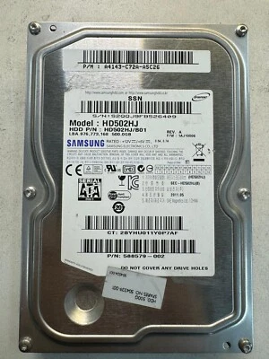 HP 588579-002 HD502HJ HD502HJ/B01 500GB 7.2K RPM 16 MB Cache 3 Gb/s SATA 3.5" - Image 1 of 4