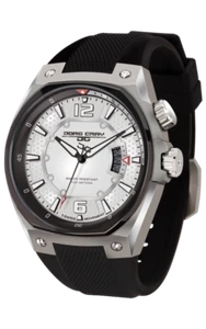 Jorg Gray Mens Swiss Ronda Movement White Patterned Dial JG8300-11 Watch NIB - Picture 1 of 4
