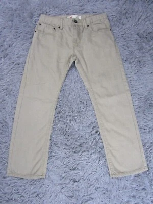 LEVI'S Jeans Boy's 16 Reg 28x28 Soft 511 Straight Slim Knit Beige Sz Khaki Pants - Image 1 of 4
