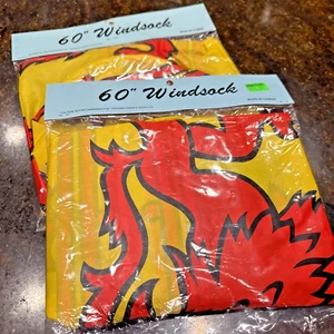 Set of 2 Scotland Lion Windsock 5ft Long Poly Fabric Windsocks - Picture 1 of 6