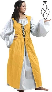 Gown Medieval Renaissance Pirate Cosplay Costume Women Dress - Picture 1 of 32