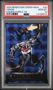 2024 MARVEL RENDITIONS SPIDER-MAN #20 VENOM KINGPIN PURPLE TIE /99 - Picture 1 of 3