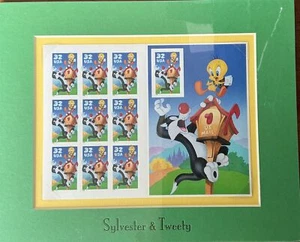 3204 Tweety and Sylvester Perforate Pane Matted & Ready Framed Kids Room 8 X 10 - Picture 1 of 1