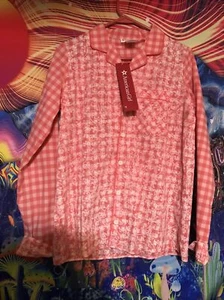 American Girl Doll Girls Tenney Grant Pajama Top XL 18/20 Gingham Plaid - Picture 1 of 2