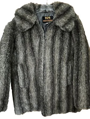 Abrigo Chaqueta De Colección Hansa Branta Plumón De Ganso Piel Sintética Rayas Grande Gris/Marrón Esquimal Foto 1 de 4