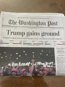 November 6 2024 Trump Newspapers, Wall Street journal, Wash Post & Washington Ti - Picture 1 of 7
