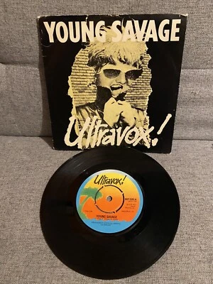 ULTRAVOX YOUNG SAVAGE RARE ORIGINAL UK SINGLE FROM 1977, EXCELLENT Foto 1 de 4