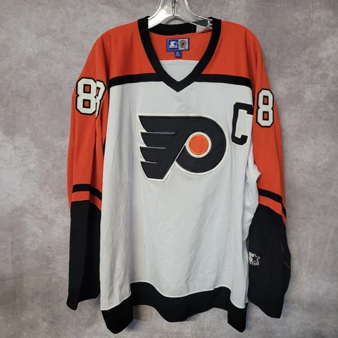 Vintage 90s Starter NHL Philadelphia Flyers Eric Lindros 88 Jersey Mens XL Sewn Cover