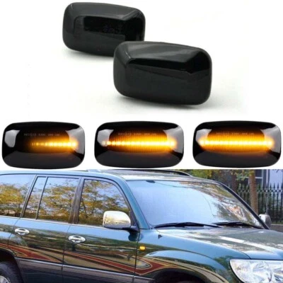Sequential LED Side Marker Turn Signal Light For toyota Land Cruiser fj100 LC100 Foto 1 de 4