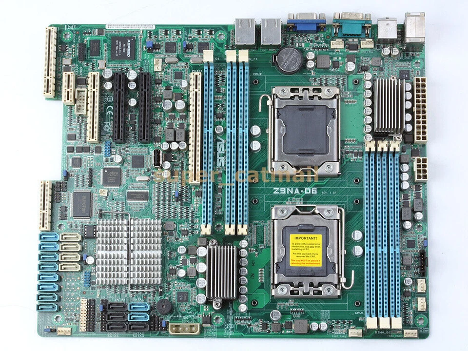 Original ASUS Z9NA-D6 LGA 1356 Intel C602-A PCH Motherboard ATX DDR3 SATA3 6Gb/s - Image 1 of 1