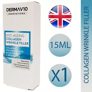 1X Derma V10 Anti-Ageing Face Cream Deep Wrinkle Collagen Filler 15ml - Picture 1 of 1