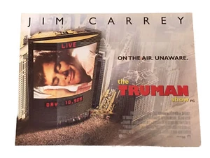 🎬🍿 The Truman Show Cinema Small Quad Filmplakat - Bild 1 von 1