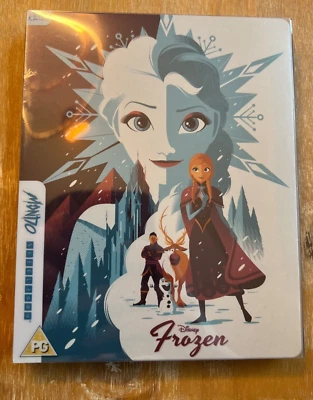 DISNEY'S FROZEN - UK EXCLUSIVE MONDO ARTWORK BLU RAY STEELBOOK - NEW & SEALED - Image 1 of 4