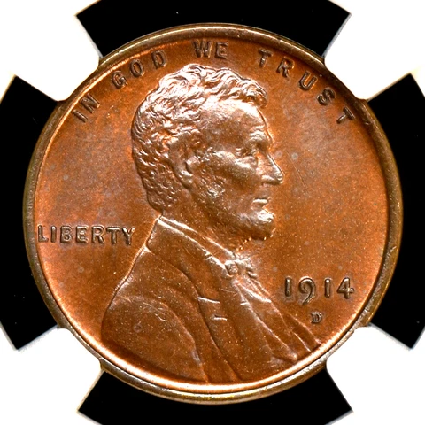1914-D LINCOLN WHEAT CENT ✪ NGC MS-63-RB ✪ 1C RED-BROWN UNCIRCULATED ◢TRUSTED◣ Cover