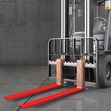 82"x4.5" Pallet Fork Extensions w/Tire Chain Heavy Duty Forks for Forklift Truck