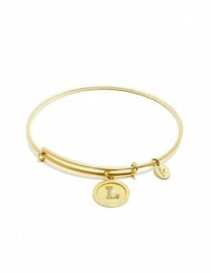 Chrysalis Initial L Expandable Gold Tone Bangle - Picture 1 of 1