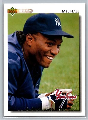 Mel Hall 1992 Upper Deck BASEBALL #291 New York Yankees - Image 1 of 2