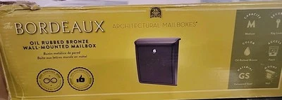 Architectural Mailboxes Rubbed Bronze Bordeaux Wall Mounted Locking With Key 13" - Image 1 of 3