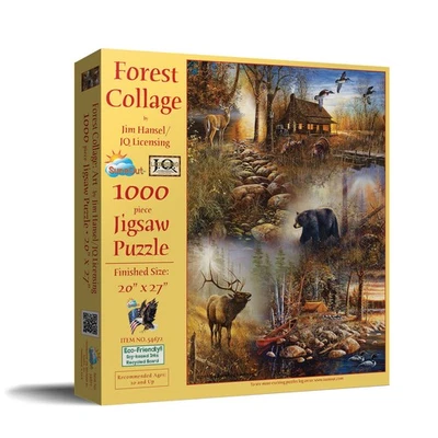 SunsOut Forest Collage 1000 pc Jigsaw Puzzle - Image 1 of 4