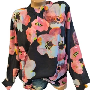 Aniston Damen Bluse Tunika Shirt Floral Chiffon Langarm Gr. 36-48 (7 119) - Bild 1 von 10