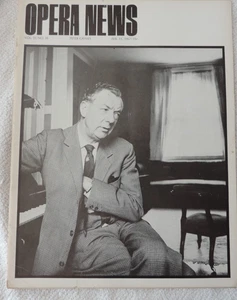 OPERA NEWS MAGAZINE VOL 31 #16 PETER GRIMES FEBRUARY 11 1967 - Picture 1 of 1