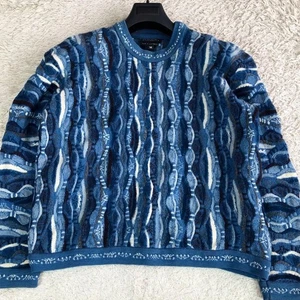 COOGI Australia 3D Knit Sweater Mens M Multicolor Textured Wool VintageAustralia - Picture 1 of 11