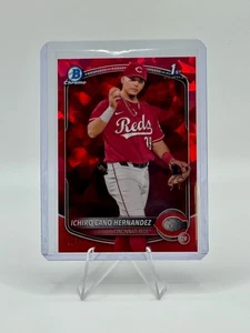 2025 Bowman Sapphire Ichiro Cano Hernandez 1st Red Sapphire 1/5 Reds Color Match - Picture 1 of 2