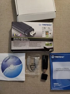TRENDnet Wireless N USB Adapter TEW-644UB Open Box Untested. (Description) - Zdjęcie 1 z 4
