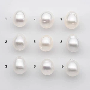 11-12mm White South Sea Pearl Drop Shape, Loose Undrilled Natural Color, SKU # - Picture 1 of 68