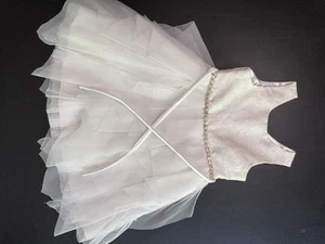 American Princess Girls Dress White Pearls Wedding Baptism Church (54) - Picture 1 of 6