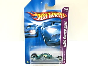 2008 Hot Wheels Team-Custom Bikes Series HAMMER SLED  Aqua Blue 4/4 - Picture 1 of 6