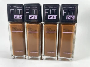 Lot Of 4 Maybelline Fit Me Dewy + Smooth Liquid Foundation 360 MOCHA 1 FL OZ - Picture 1 of 7