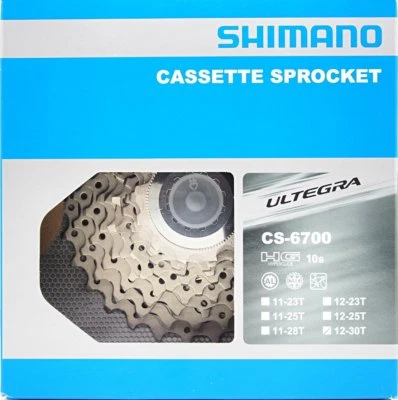 Cassette Shimano ULTEGRA CS-6700 12-30T 10 velocidades, nuevo en caja Foto 1 de 2