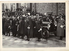 POLOGNE GRANDE PHOTO OFFICIERS POLONAIS VISITE A ROME 1937 ITALIE - RARE