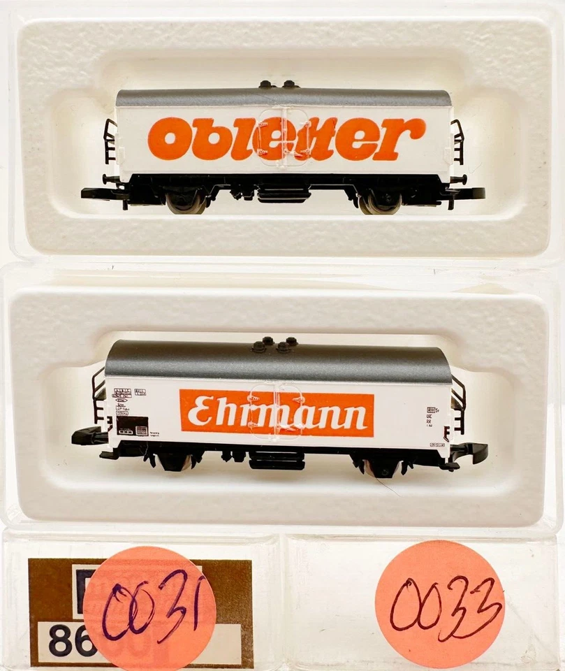 Marklin Z Scale M/M 0031 & 0033  2  COLLECTOR Refrigerator Cars  Marklin Box  C8 - Image 1 of 1