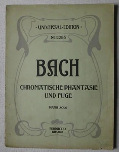 Universal Edition Nr. 2295, J. S. Bach - Chromatische Phantasie und Fuge. Piano - Bild 1 von 1