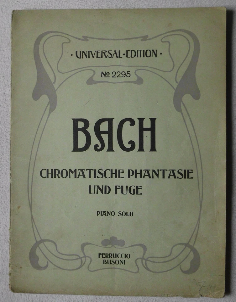 Universal Edition Nr. 2295, J. S. Bach - Chromatische Phantasie und Fuge. Piano  - Bild 1 von 1
