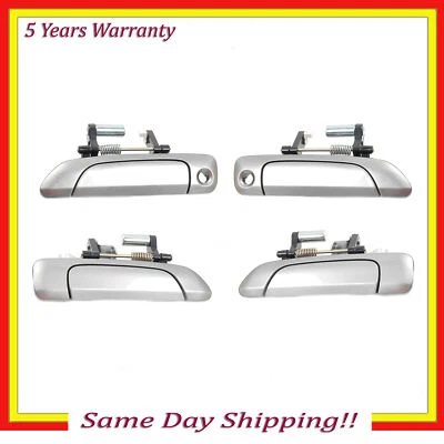 Maçaneta externa da porta 4 peças para 01-05 Honda Civic Shoreline Mist dourada YR528M F & R - Imagem 1 de 4