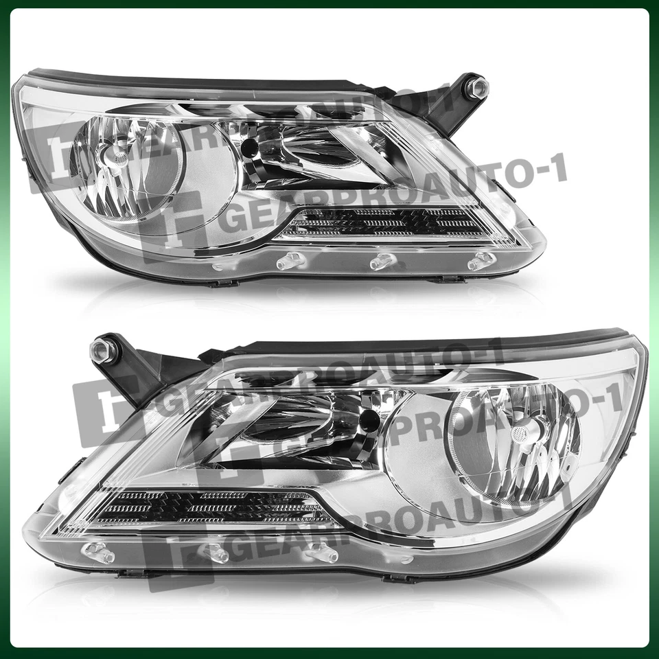 Faros halógenos del lado izquierdo derecho para Volkswagen Tiguan SUV 2009-2011 Foto 1 de 4