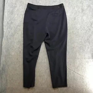 Uniqlo Pants Womens Size XL Blue Rayon Smart Casual Stretch Pull On Ankle Taper - Picture 1 of 12
